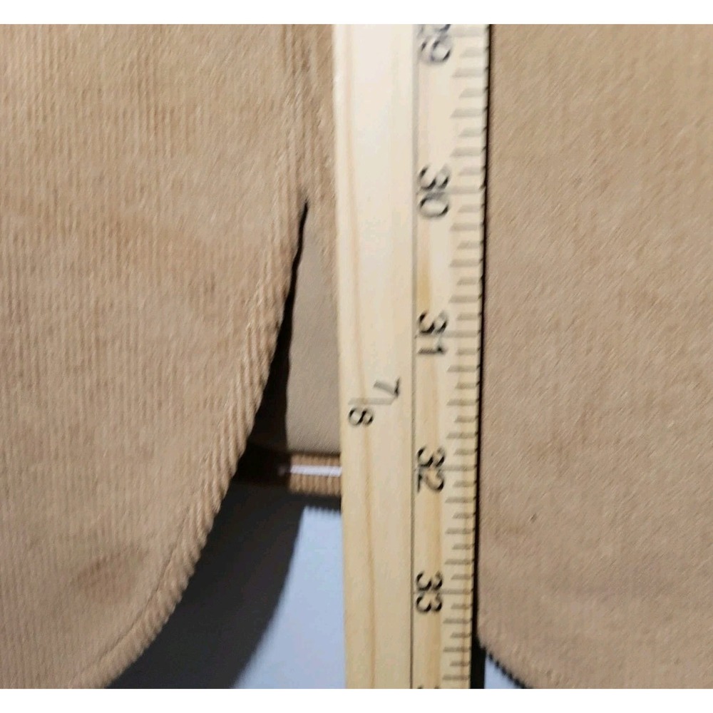 Lands End Mens Size 42 Tall Tan Blazer Sport Coat Jacket Corduroy Elbow Patches - Picture 8 of 10